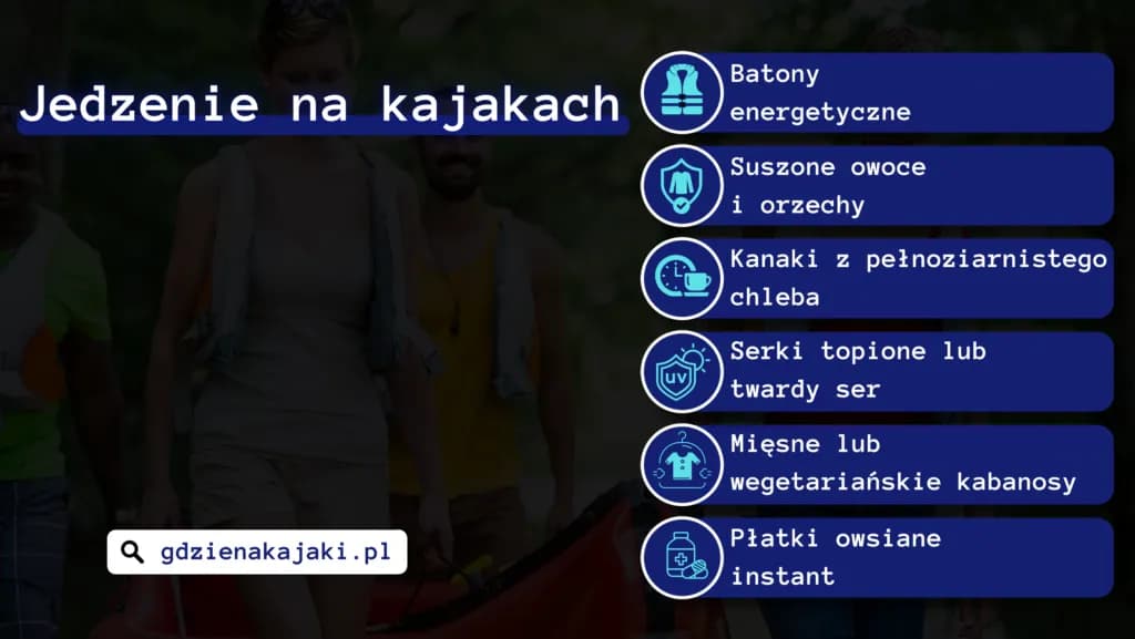 Co zabrać na kajaki do jedzenia? Sprawdź najlepsze przekąski!
